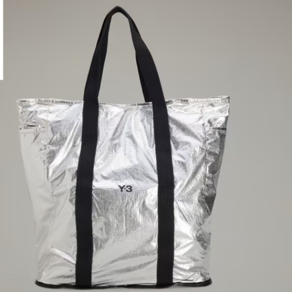 Y-3 Yohji Yamamoto x adidas Y-3 BEACH TOTE Metallic Silver & Black Streetwear - Picture 1 of 16